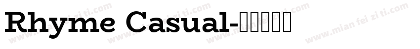 Rhyme Casual字体转换